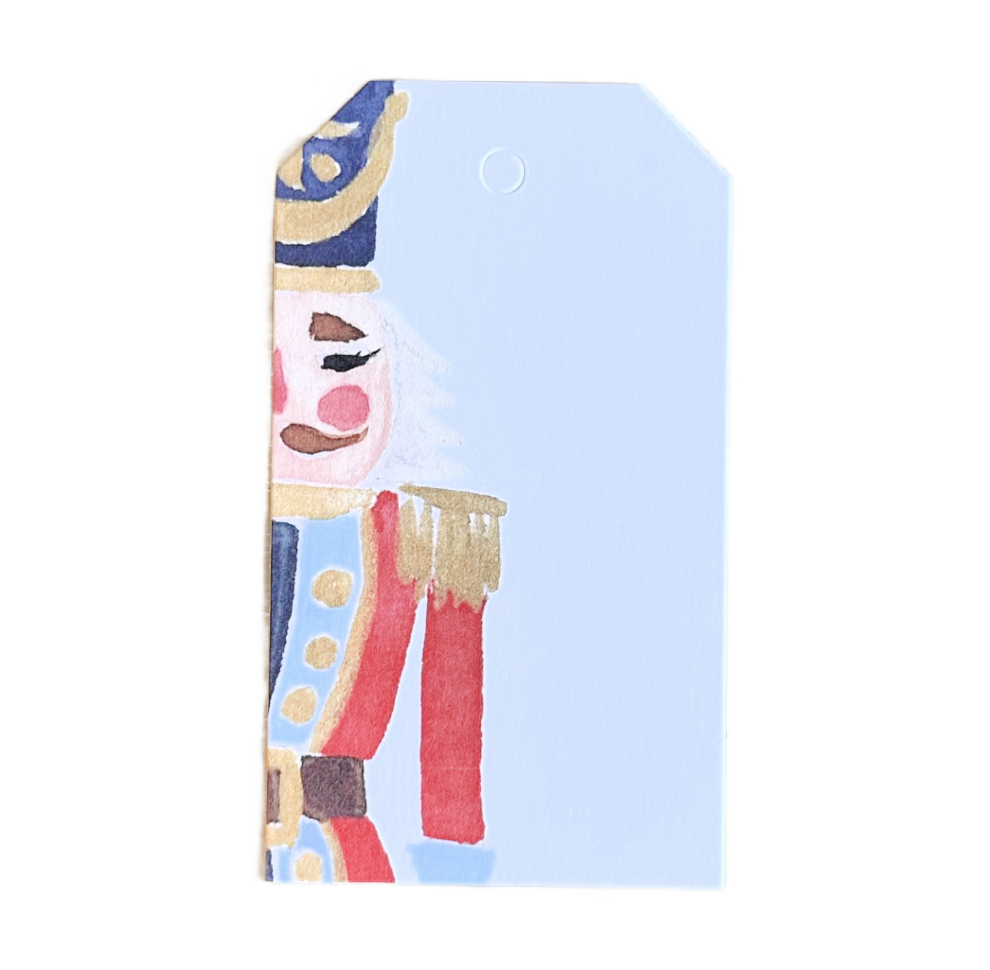 Red Nutcracker Gift Tag
