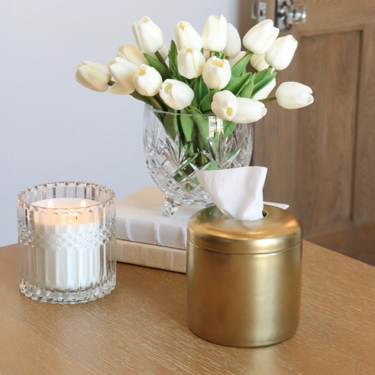 Matte Gold Tissue Vessel