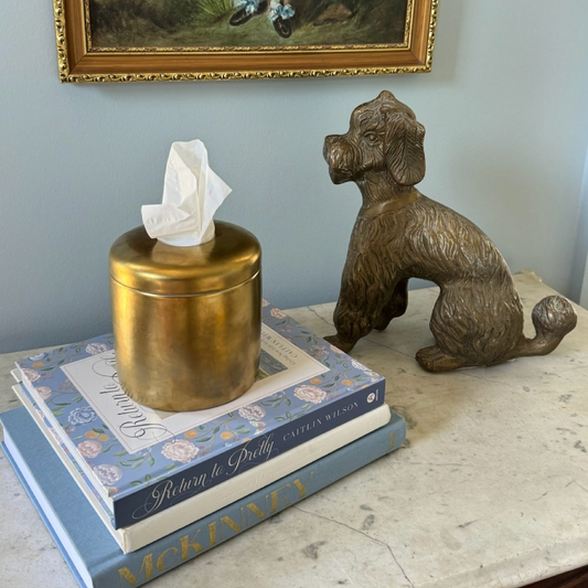 Matte Gold Tissue Vessel