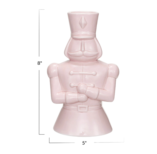 Toy Solider Pink Ceramic Vase