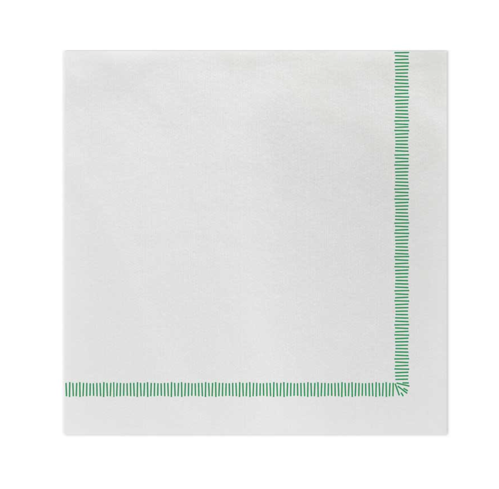 Fringe Green Dinner Towels - Papersoft Napkins