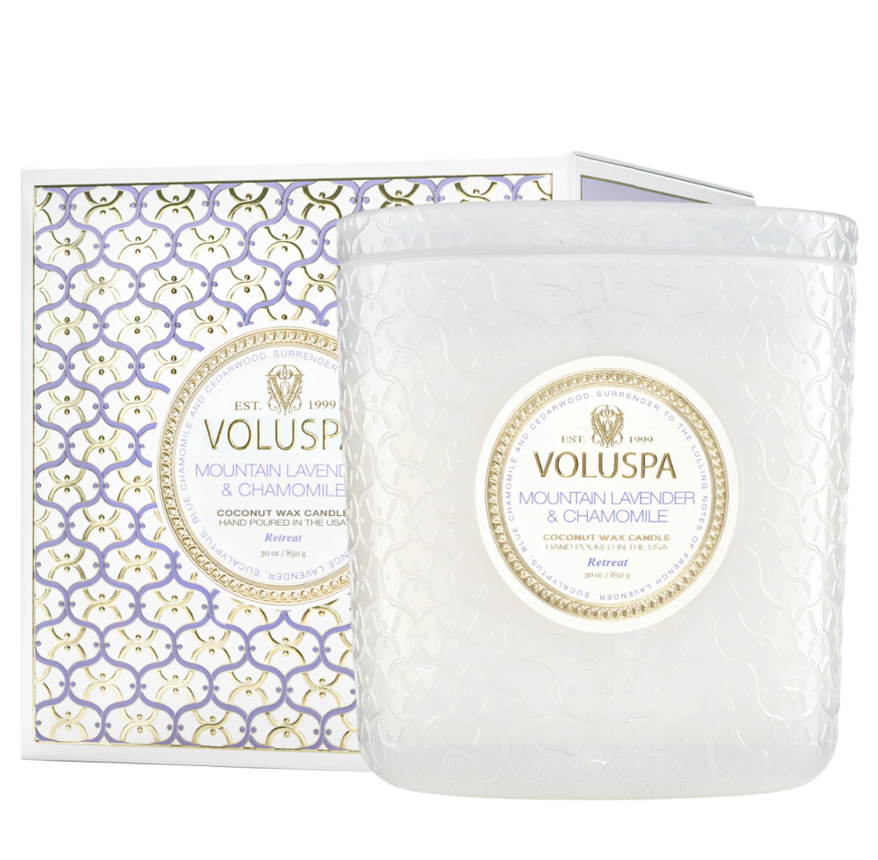 Mountain Lavender & Chamomile Voluspa 30oz Luxe Jar