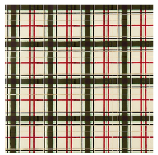 Holiday Painted Plaid Wrapping Paper