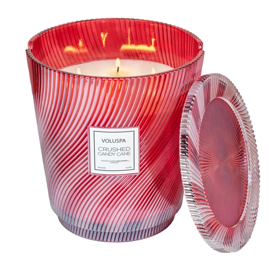 Voluspa 5 Wick Crushed Candy Cane Hearth Candle