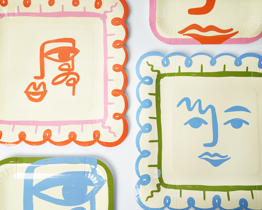 Two Face Dinner Paper Plates