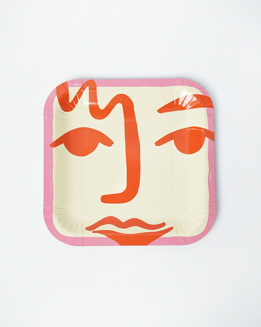 Two Face Dessert Paper Plates