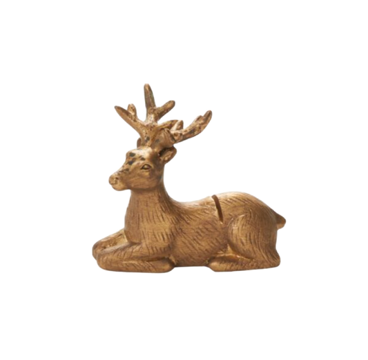 Brass Colored Deer Placecard Holder