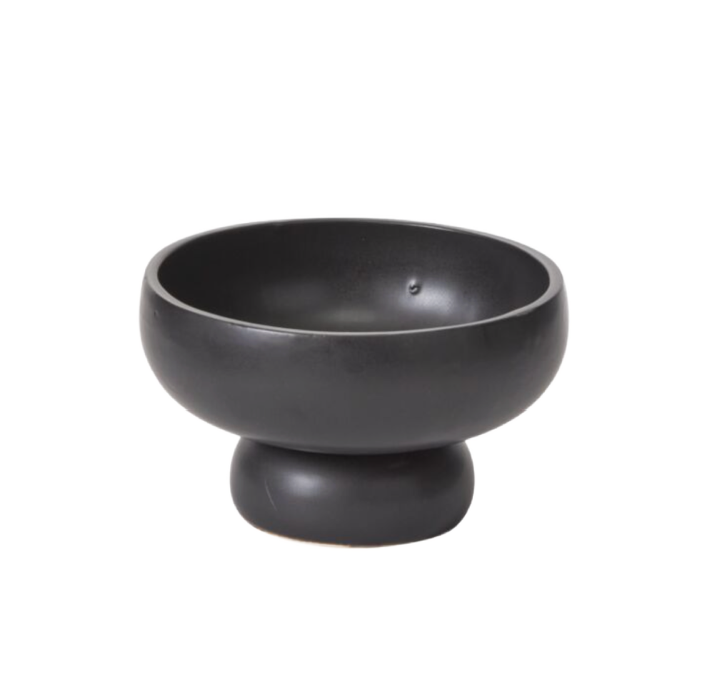 Black Compote Planter