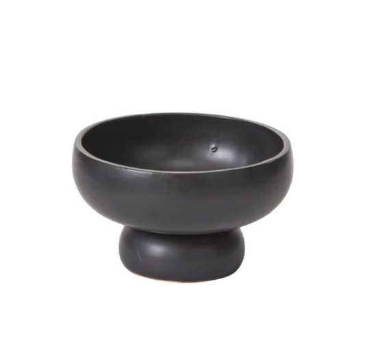 Black Compote Planter