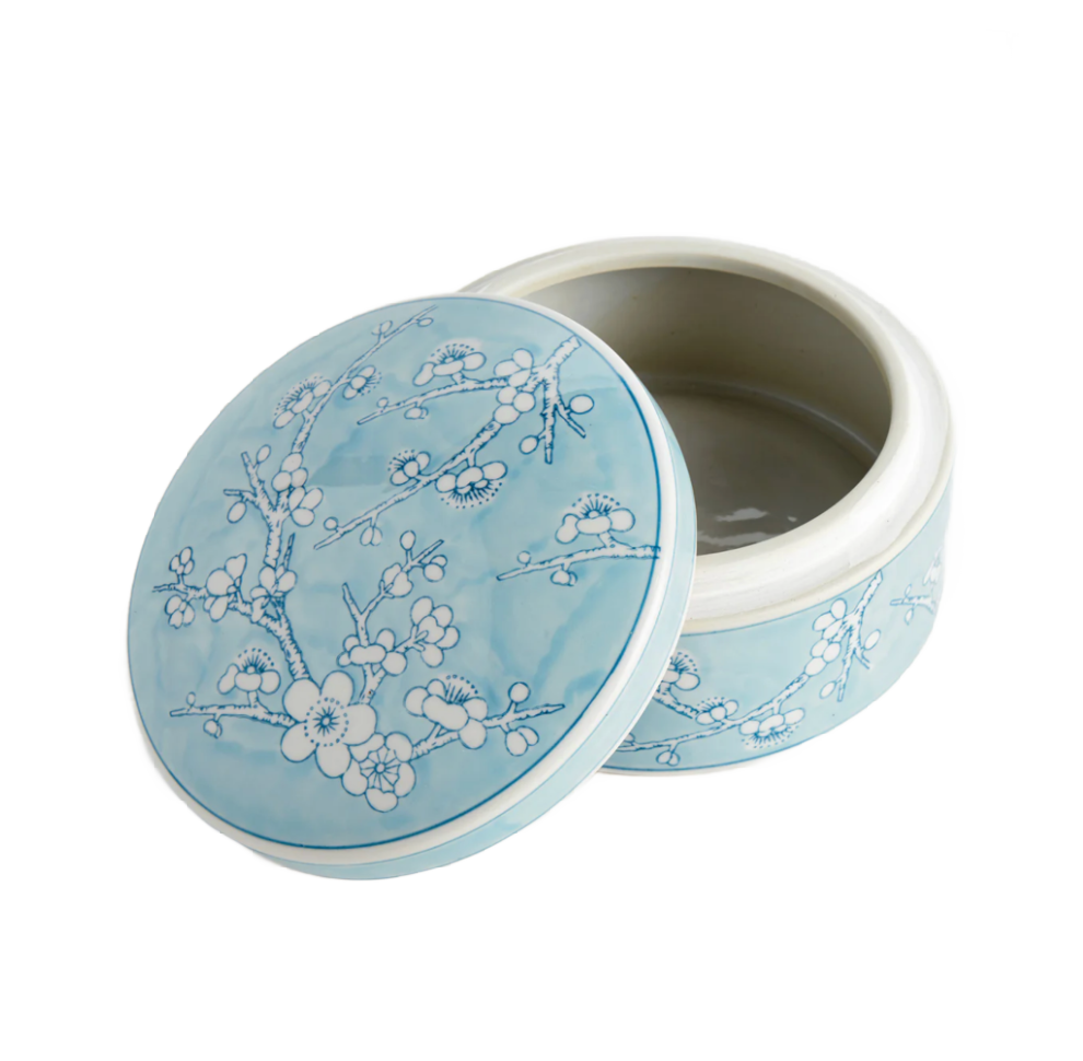 Blue Empress Round Lidded Catchall Box
