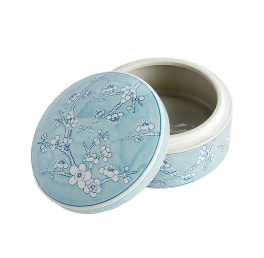 Blue Empress Round Lidded Catchall Box