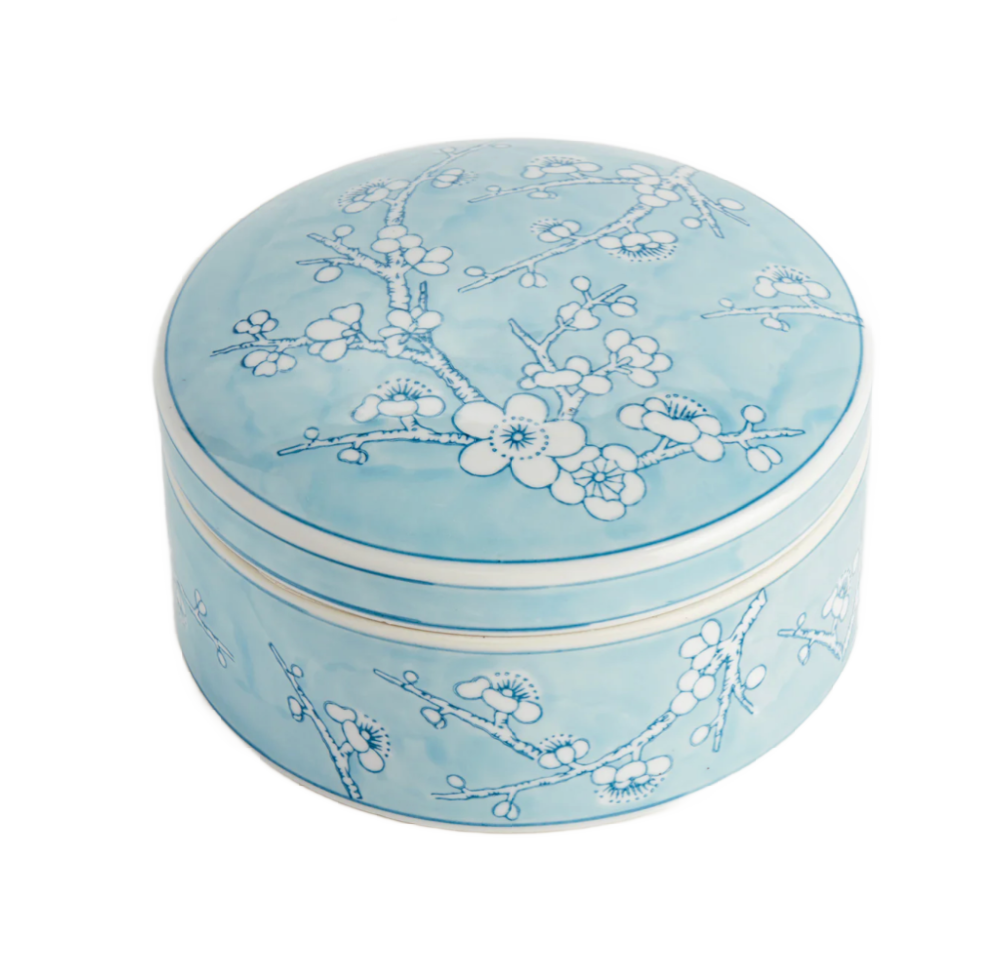 Blue Empress Round Lidded Catchall Box
