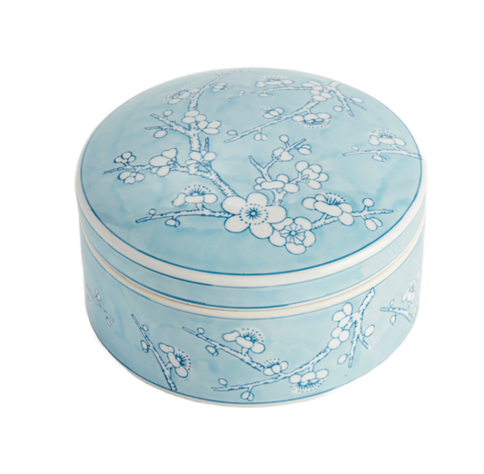 Blue Empress Round Lidded Catchall Box