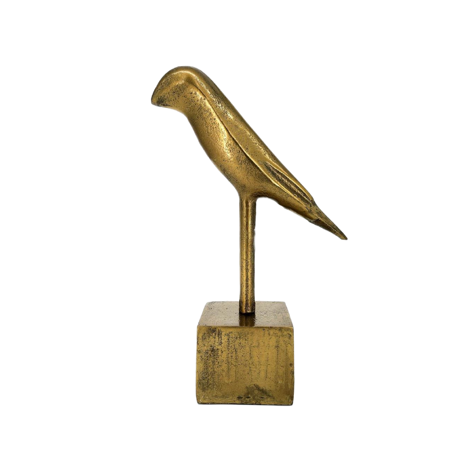 Antique Gold Bird on Stand