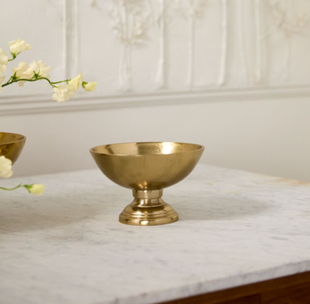 Small Gold Finish Color Bowl