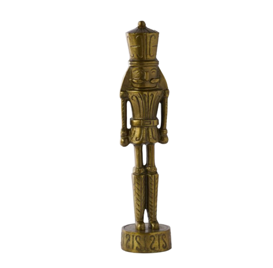 Antique Gold Color Nutcracker Figurine