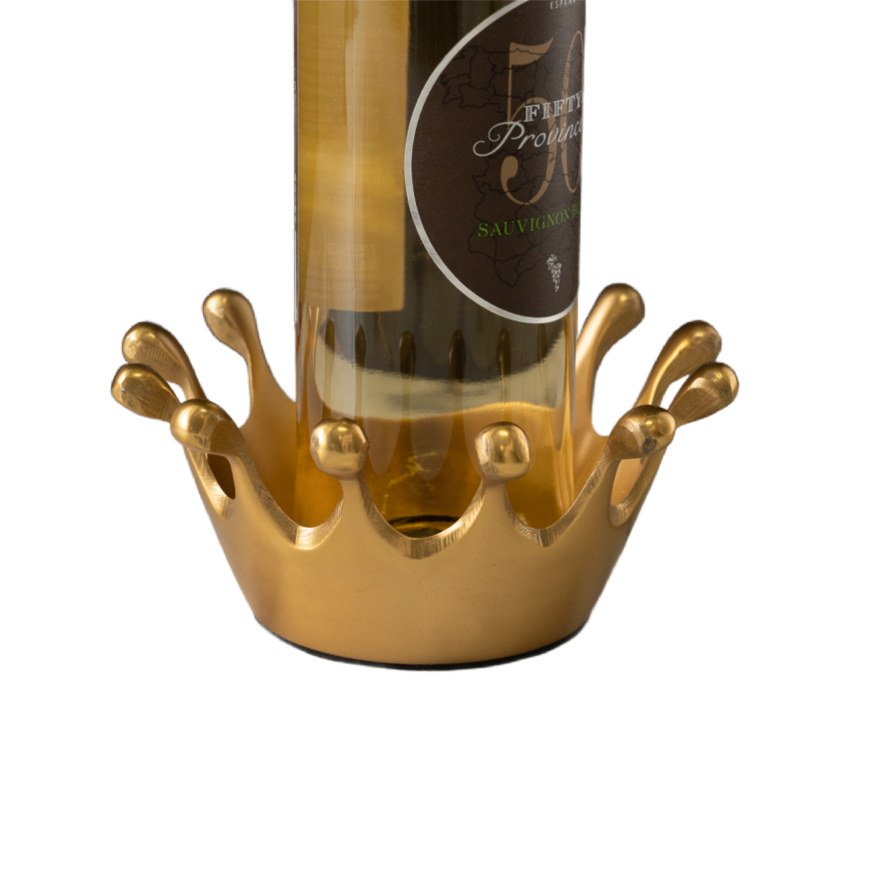 Brass Crown Bottle Stand