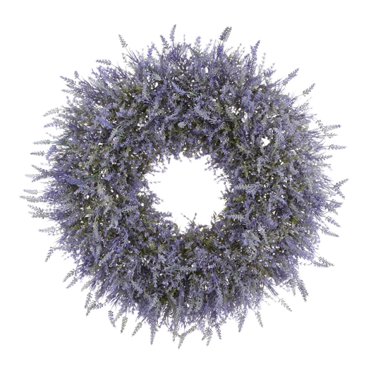 30" Artificial Lavender Wreath