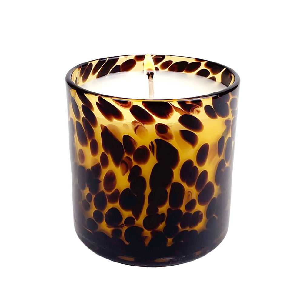 Fig & Aged Oak Amber Tortoise Soy Blend Candle