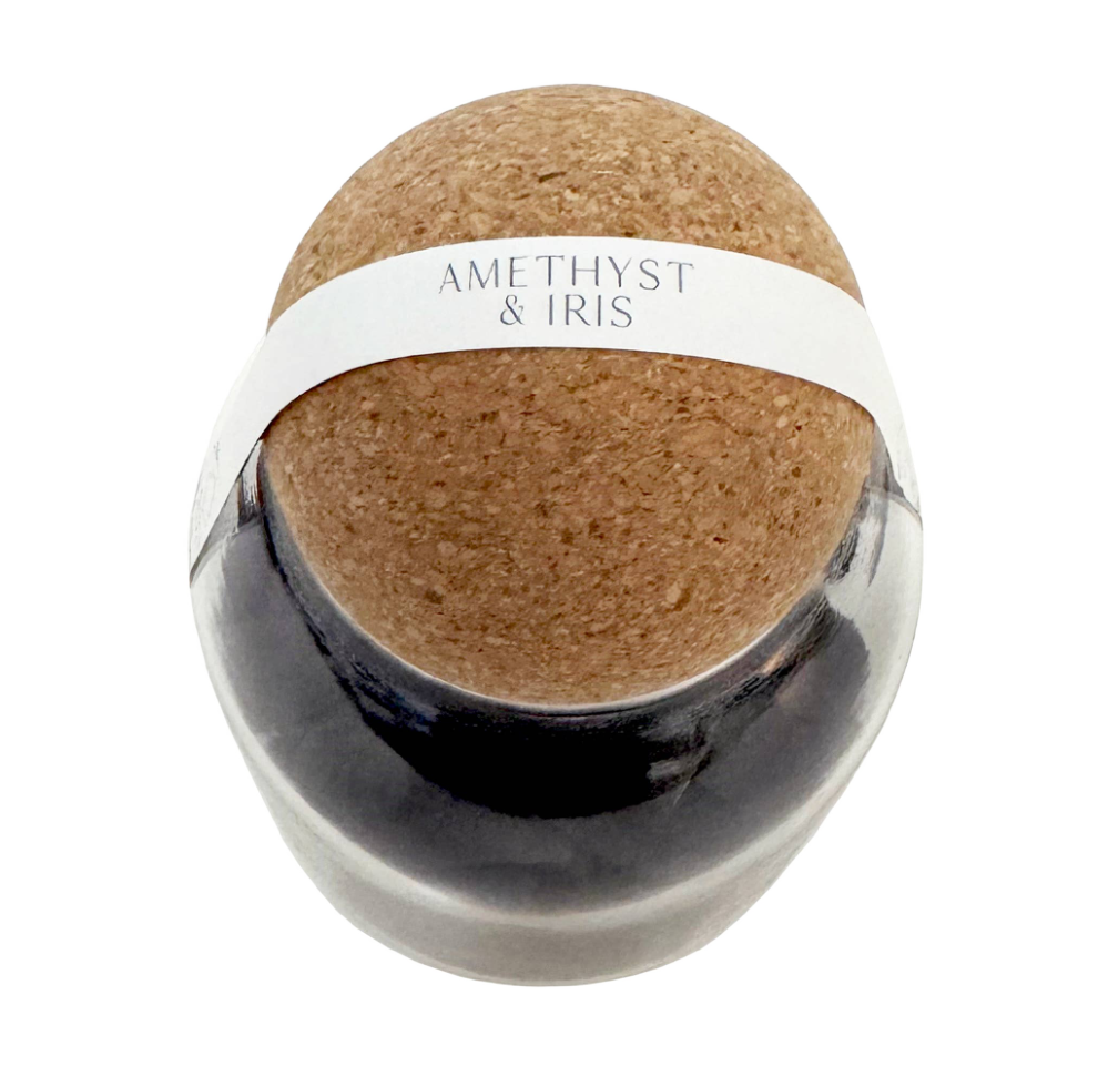 Incense Cones In Jar: Amethyst & Iris Fragrance