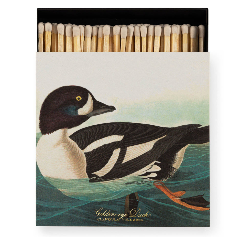 Golden-Eye Duck Square Safety Matches