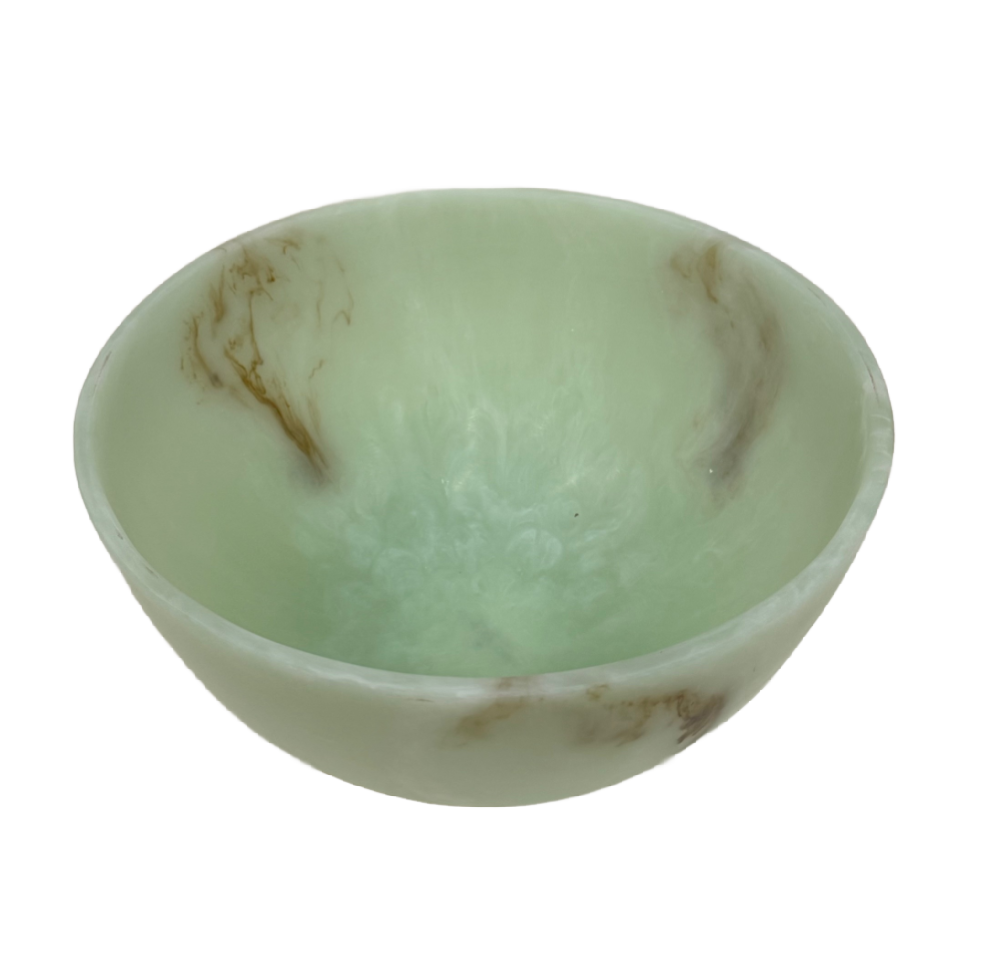 Giada Jade Swirl Large Resin Bowl