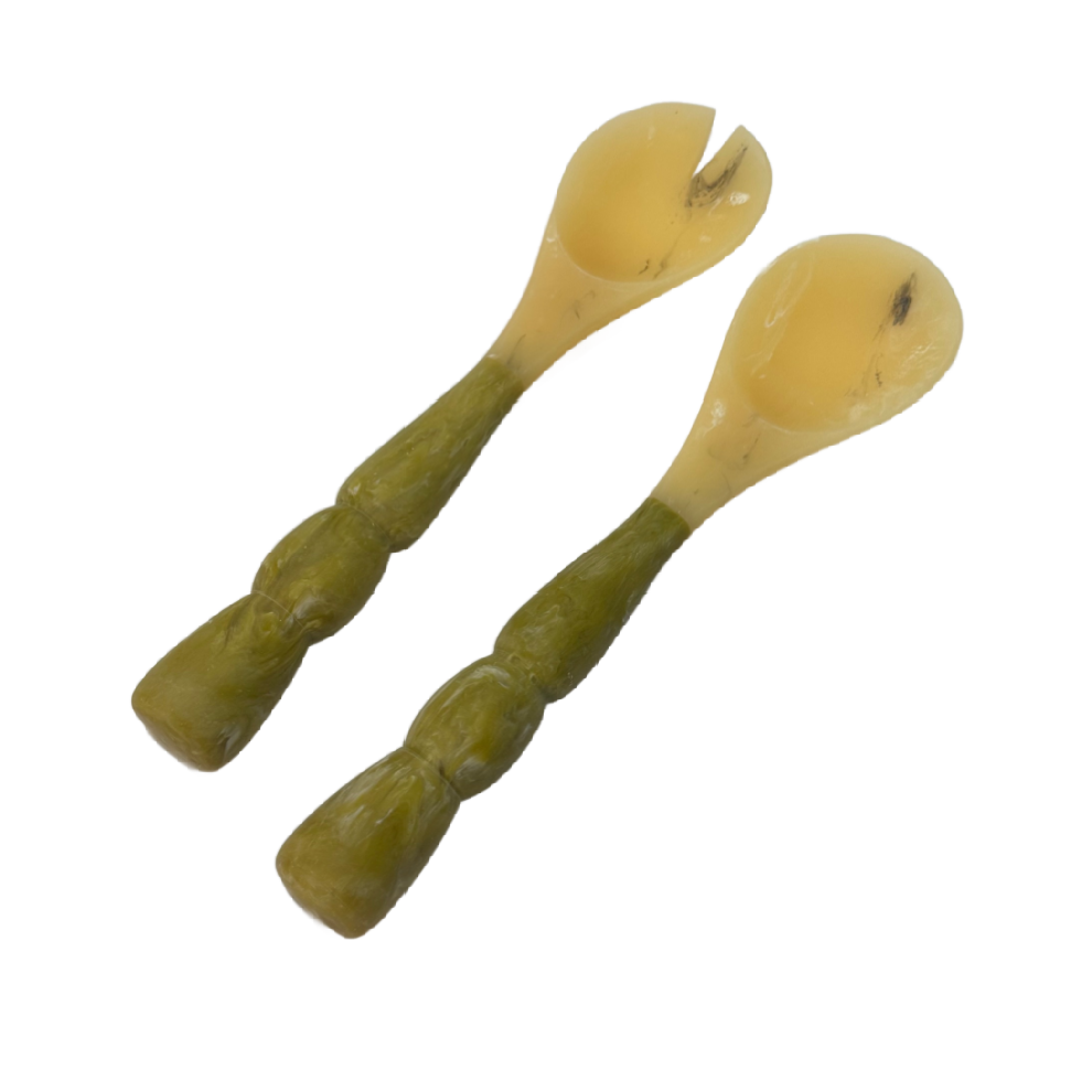 Sorbet Matcha Large Resin Salad Servers