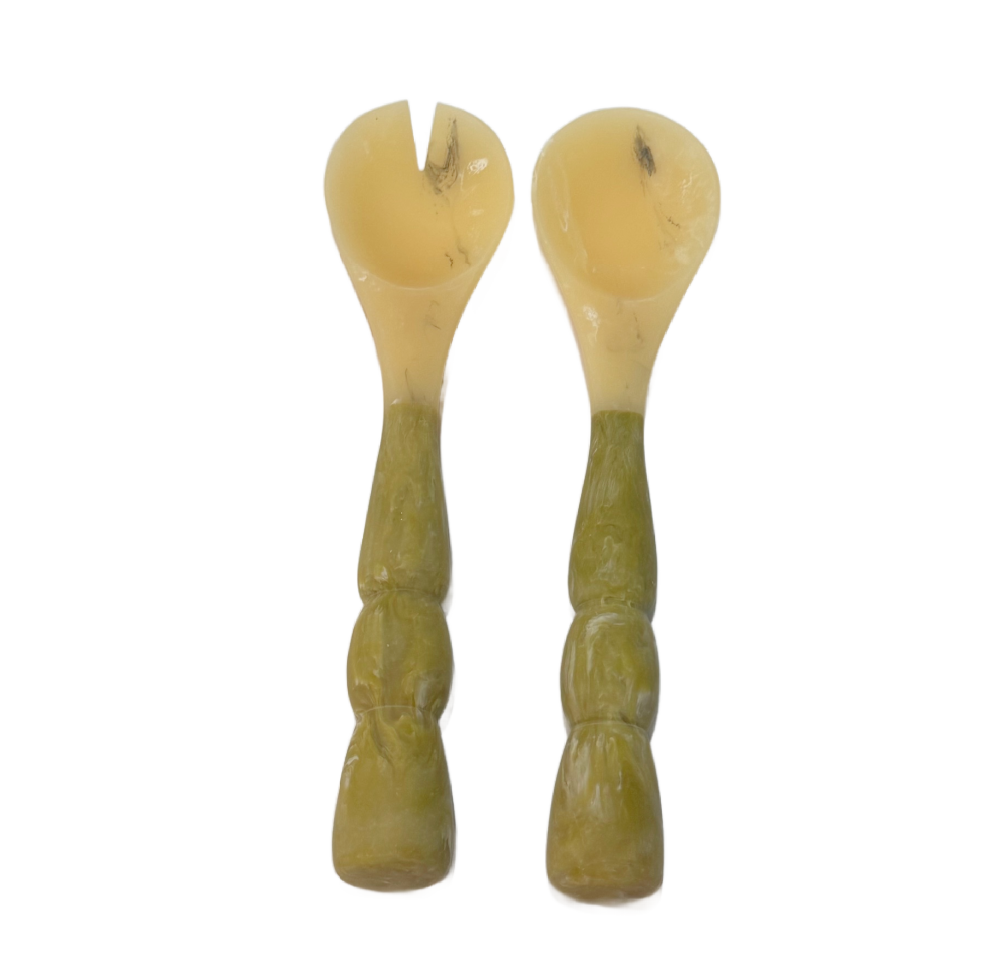 Sorbet Matcha Large Resin Salad Servers