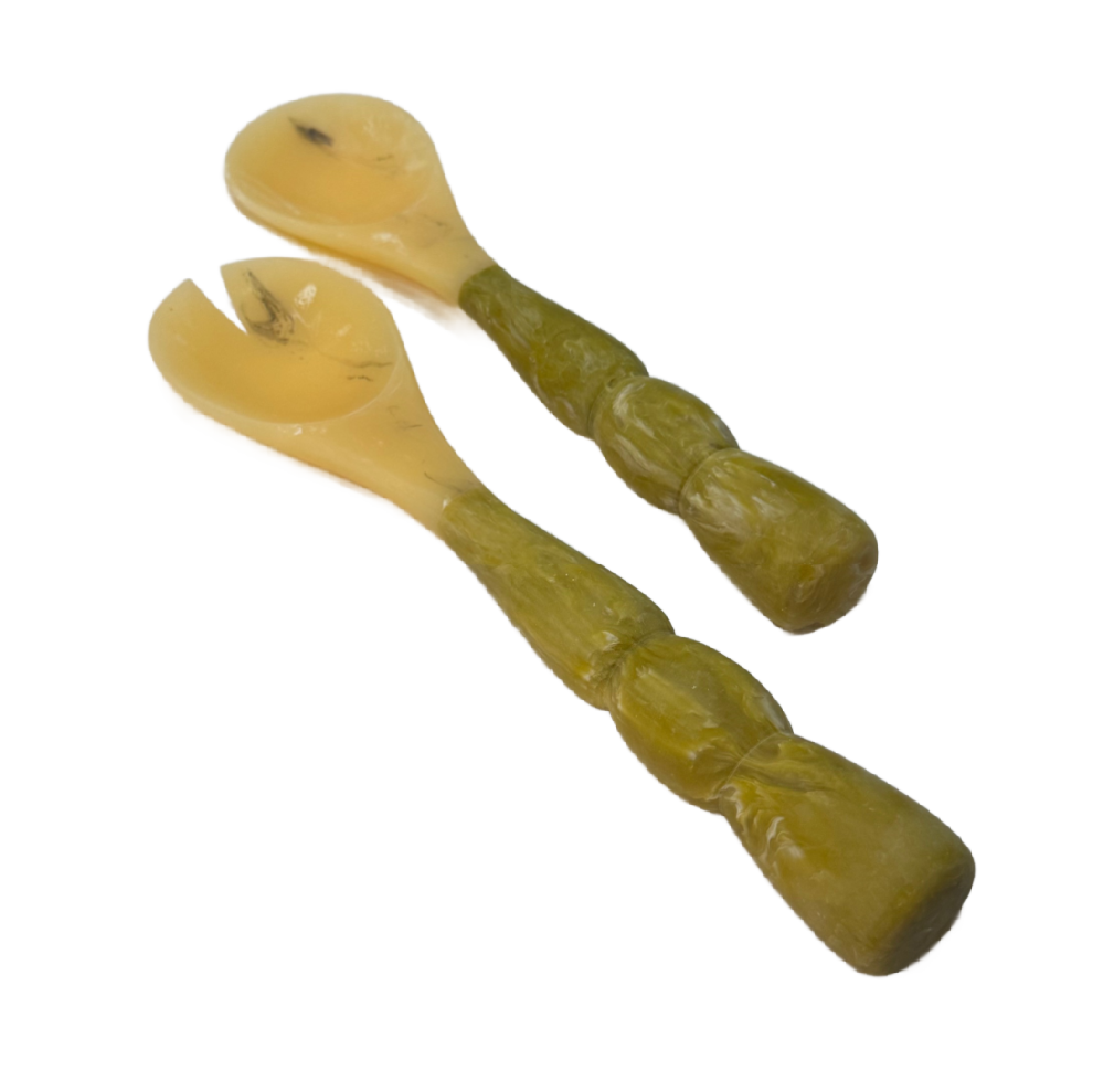 Sorbet Matcha Large Resin Salad Servers