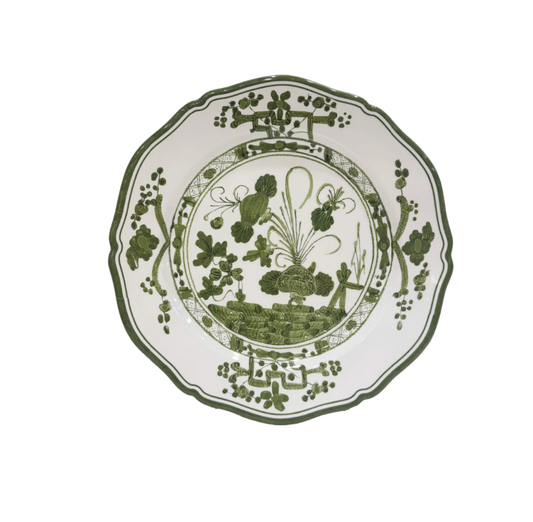 Faenza 9" Salad Plate - Set of 4 White and Green