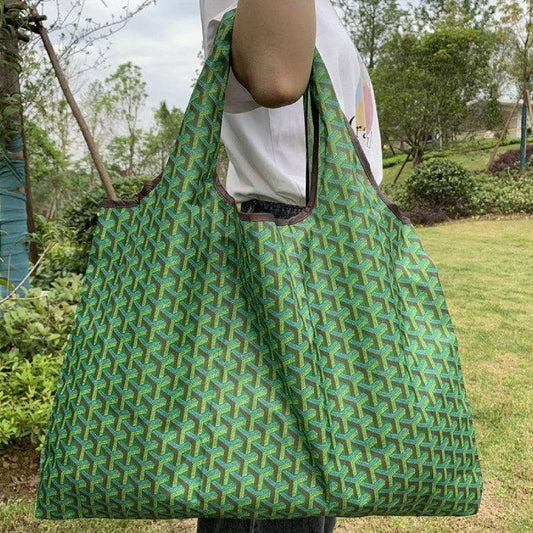 Green Large Capacity Single Shoulder Shopping Bag