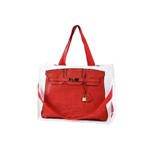 Shopping Tote - Rich Red