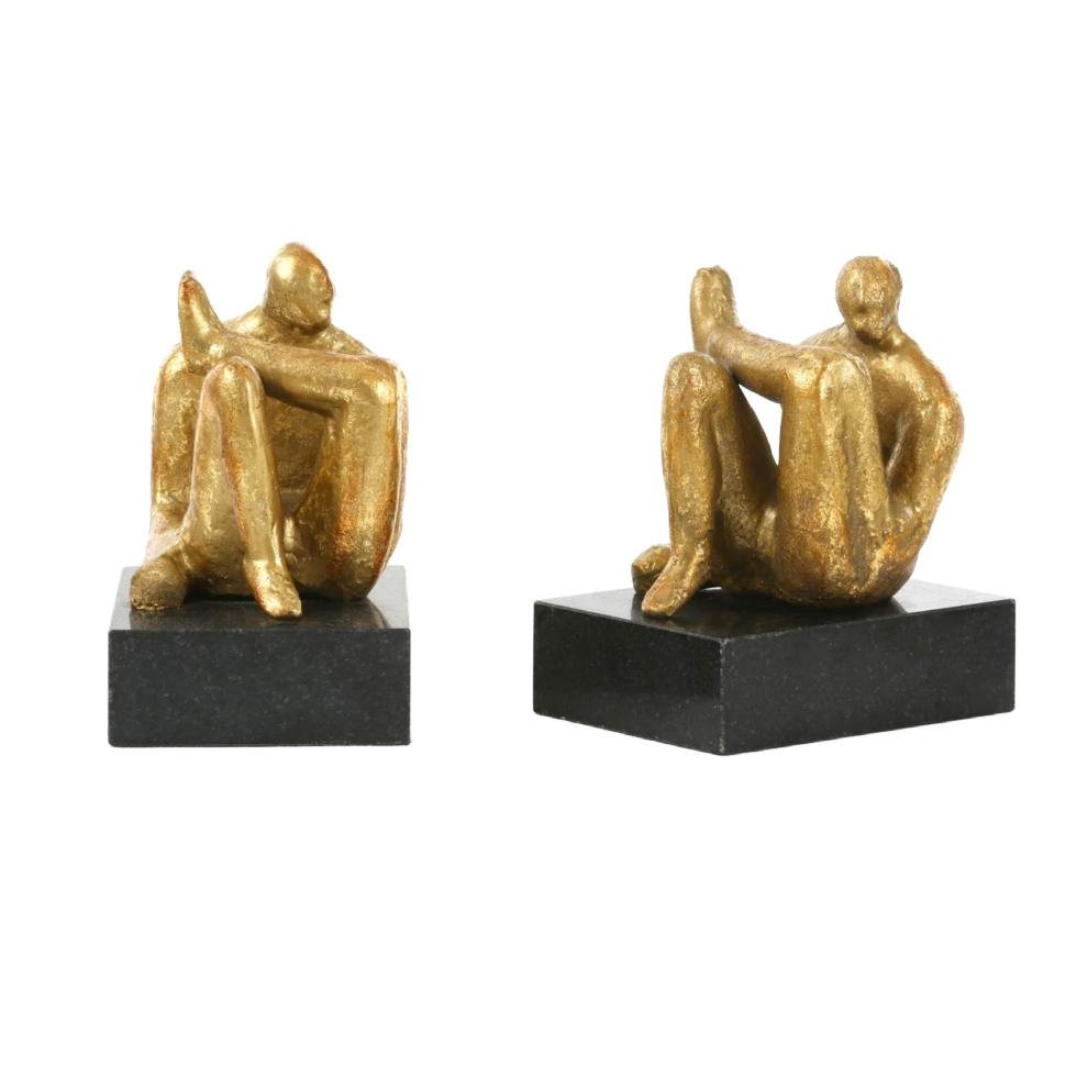 Amadeo Sitting Statue - set of 2