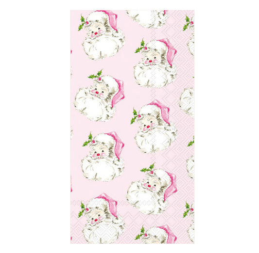 Pink Santa Guest Towels