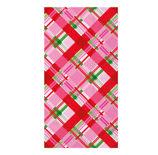 Pink Plaid Guest Towels