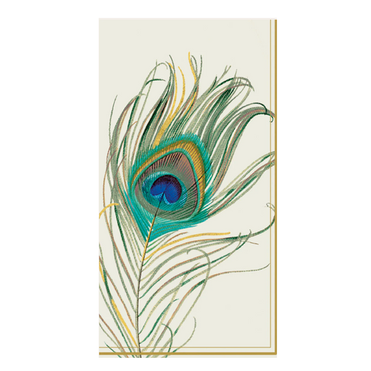 Peacock Feather Guest Towels