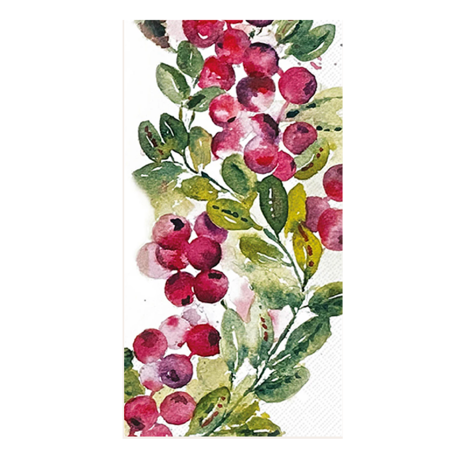 Cranberry Wreath Guest Towels