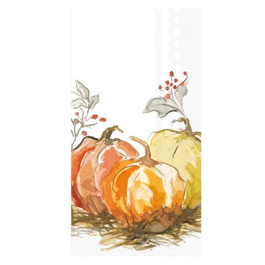 Painted Pumpkin Guest Towels