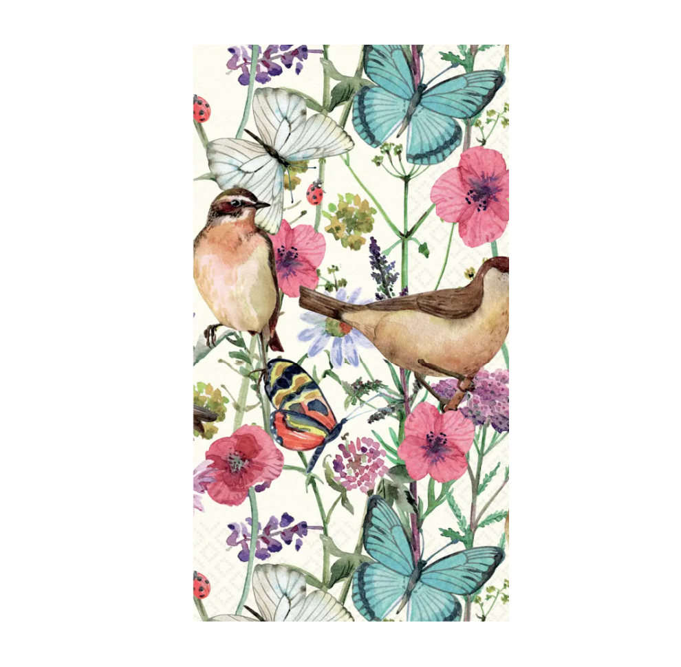 Birds in Spring Guest Towels