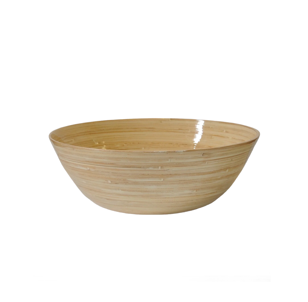 Natural Bamboo Party Bowl