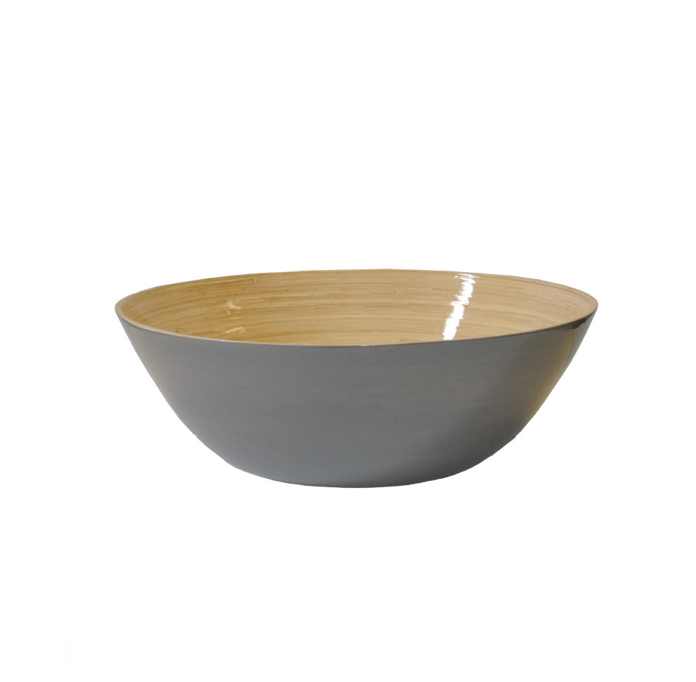 Nature Grey Bamboo Party Bowl