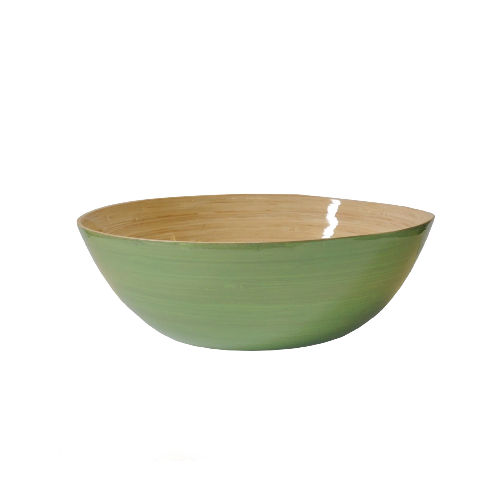 Pastel Green Bamboo Party Bowl