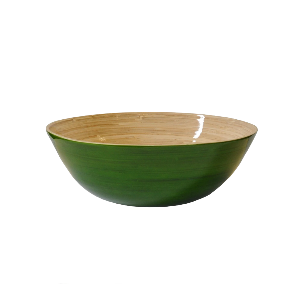 Grass Green Bamboo Party Bowl