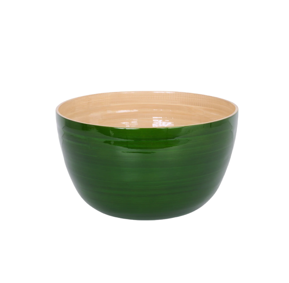 Grass Green Bamboo Mixing Bowl