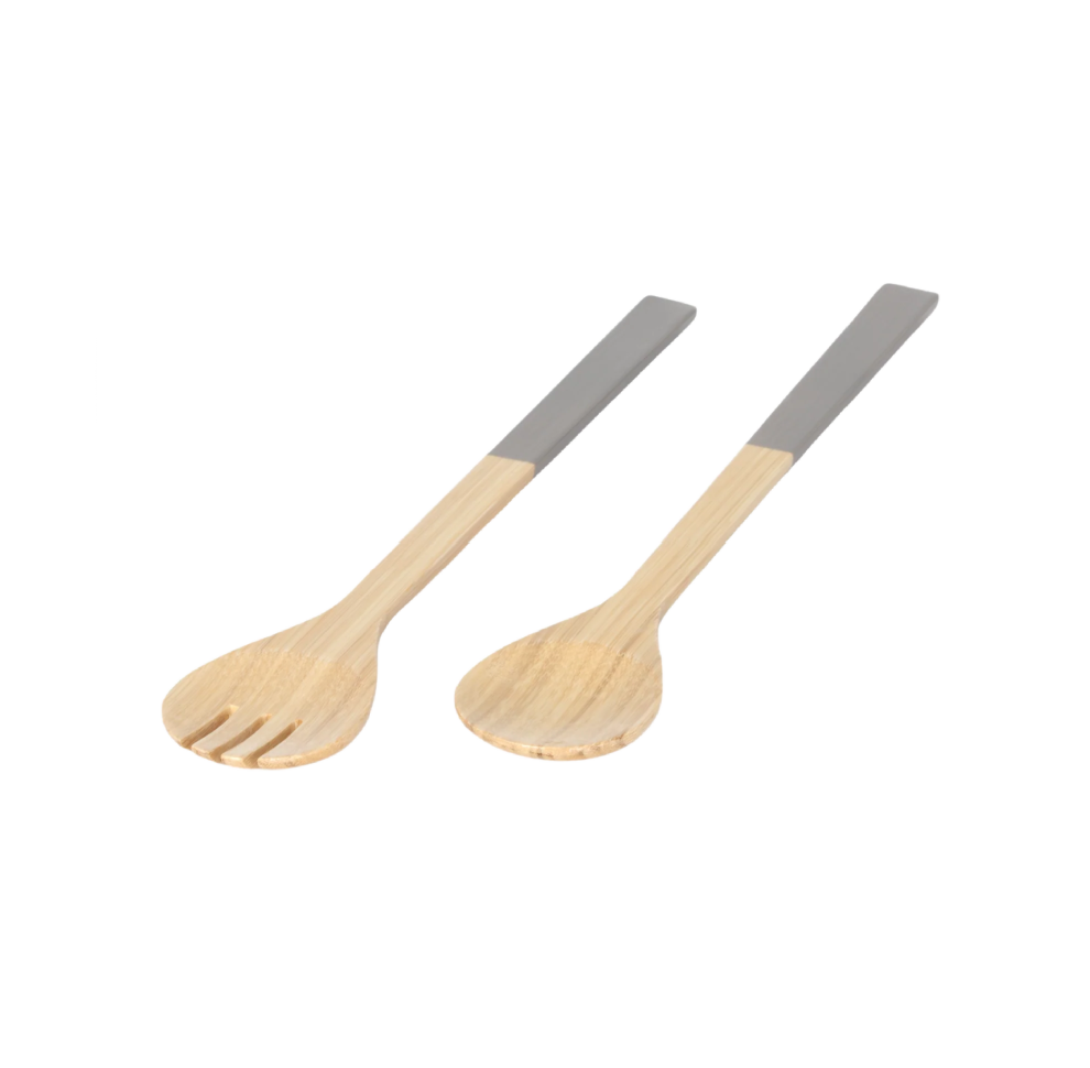 Nature Grey Bamboo Salad Servers