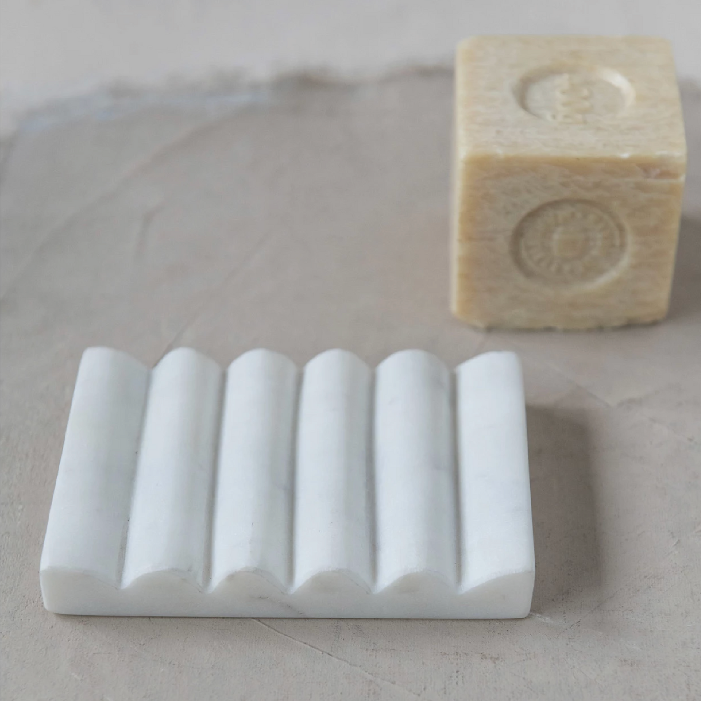 Carved Marble Soap Dish