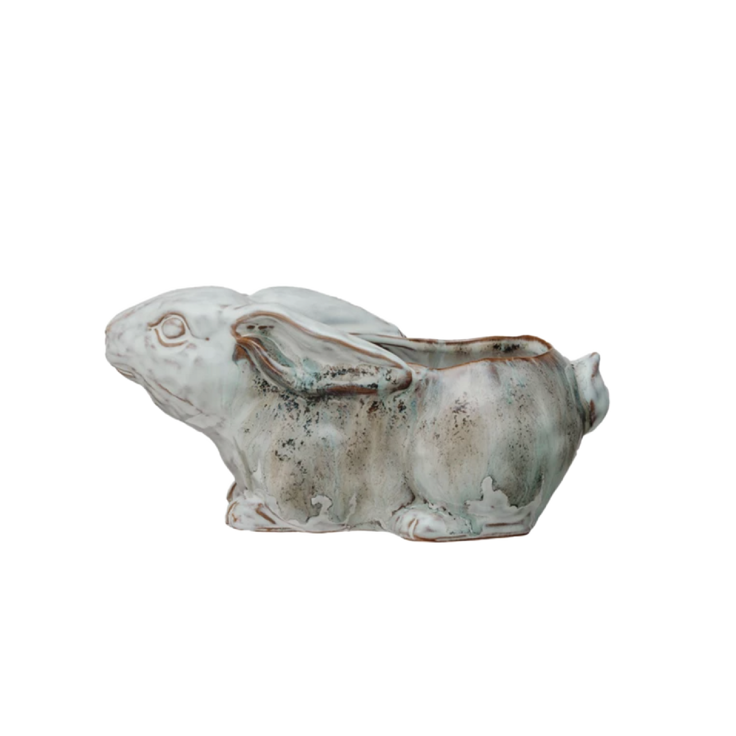 Stoneware Rabbit Planter