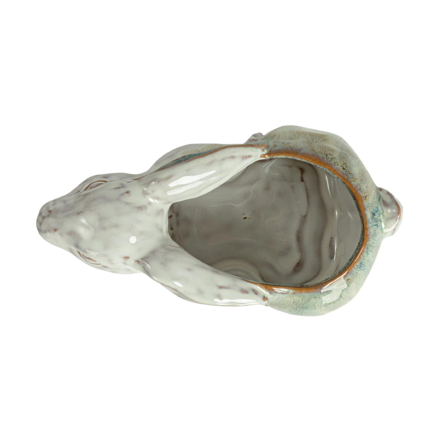 Stoneware Rabbit Planter