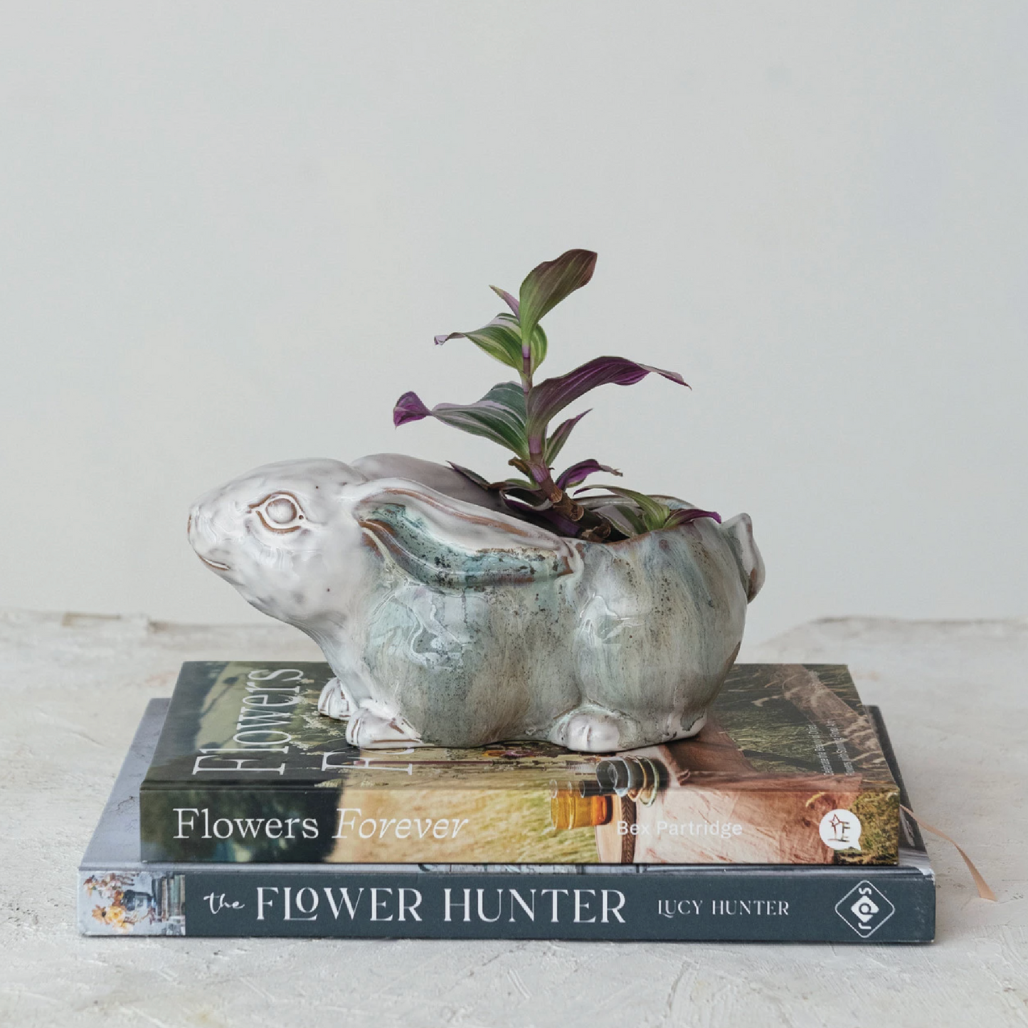 Stoneware Rabbit Planter