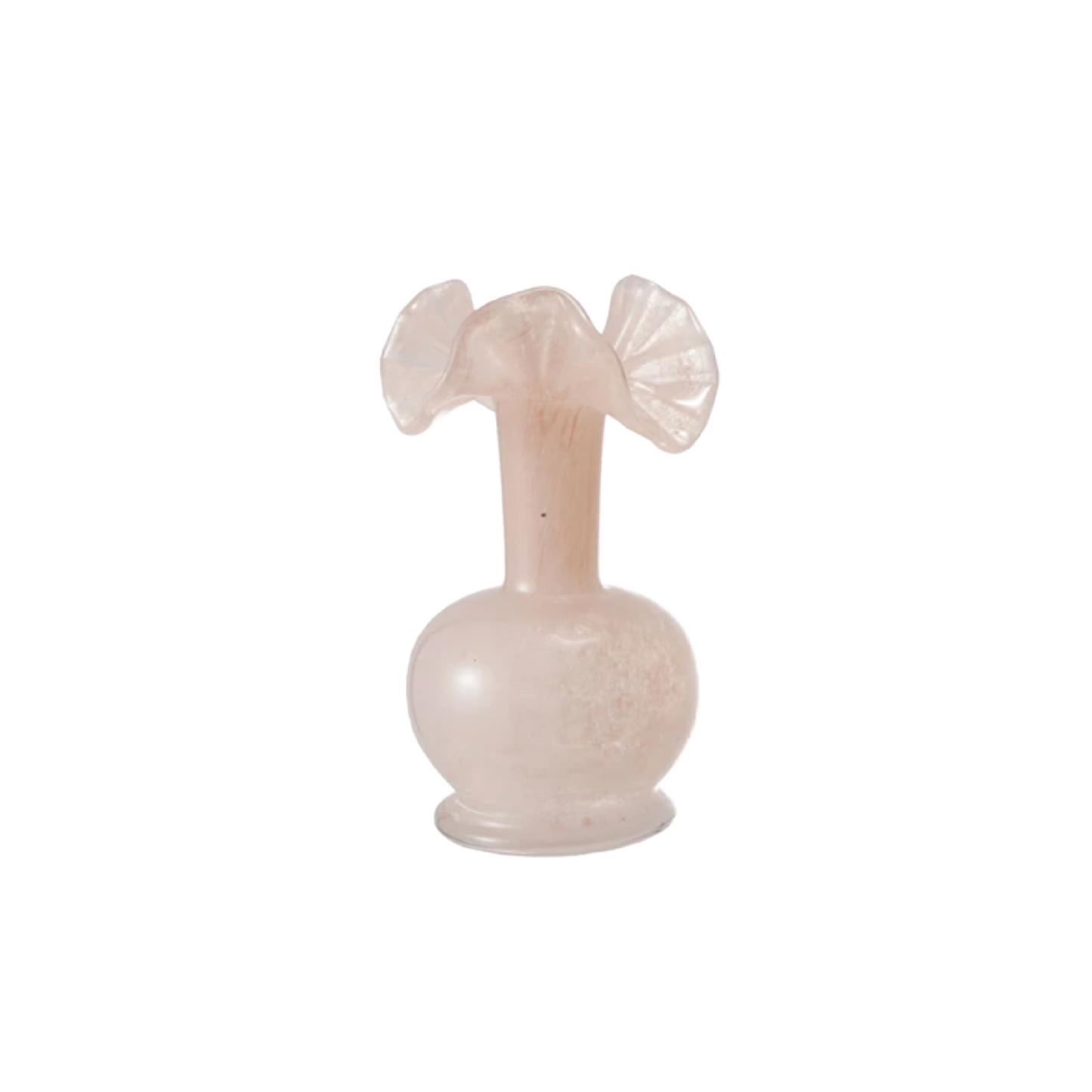 Art Glass Vase w/ Ruffle